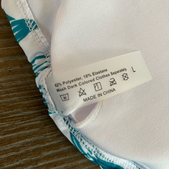 Tropical Triangle Top Bikini Bottoms Matching Romper Cover Up Swim Set Swimsuit - Picture 12 of 16